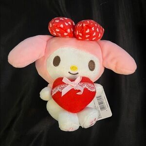 Sanrio Yume Twins Exclusive My Melody Heart Plushie Heart Pillow NWT